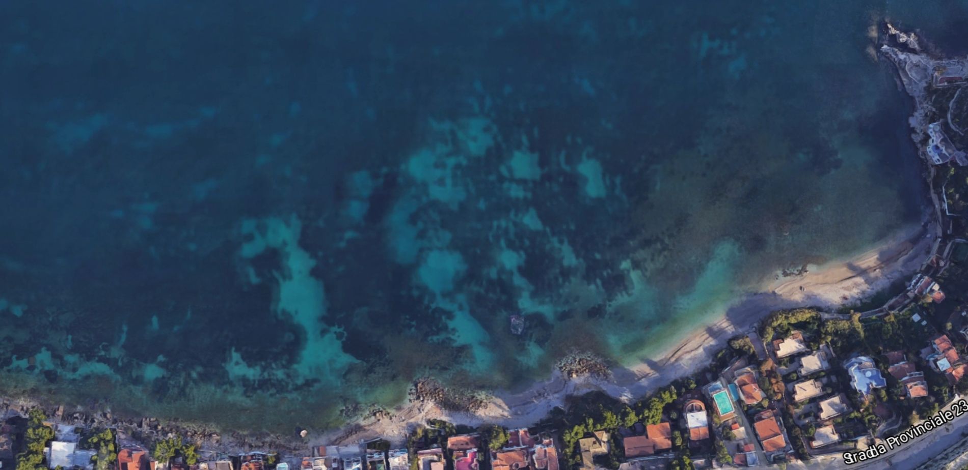 La Costa d'Oro - Vista Satellite della spiaggia Kafara